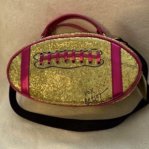 Betsey Johnson sparkling football lunch carrier